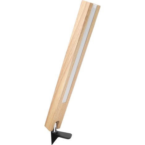 Lampe de bureau LED en bois massif, lampe de lecture de chevet LED, lampe de bureau universelle réglable avec pince, lampe de bureau à lumière tricolore en acrylique, norme européenne. (1/5)