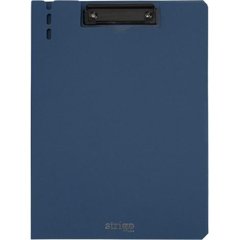 Lavagna A4 con clip superiore, Strigo blu navy