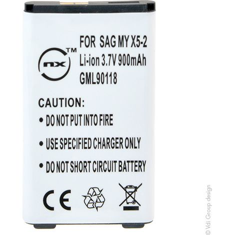 NX - Batterie téléphone, smartphone, GSM pour Sagem 3.7V 750mAh - 188421922188620695SA (1/4)