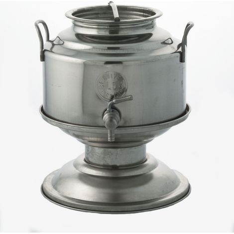 CONTENITORE ACCIAIO INOX PER OLIO  5 L CON BASE- BELVIVERE- 1,0 pz
