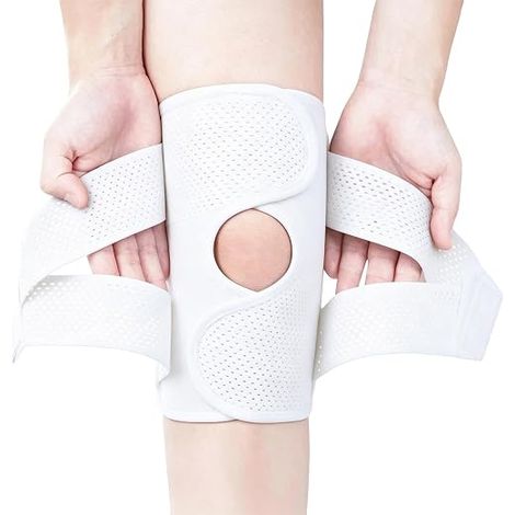 Genouillère genou coussin gel rotule stabilisateurs latéraux bandage compression respirant déchirure ménisque arthrose sport et soulagement (1/5)