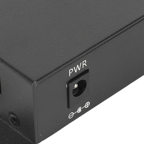 Convertisseur Fibre Optique SFP 1 Port avec 4 Ports RJ45 Gigabit, Alimentation 100‑240V pour Réseau Ethernet jusqu'à 120km (1/5)