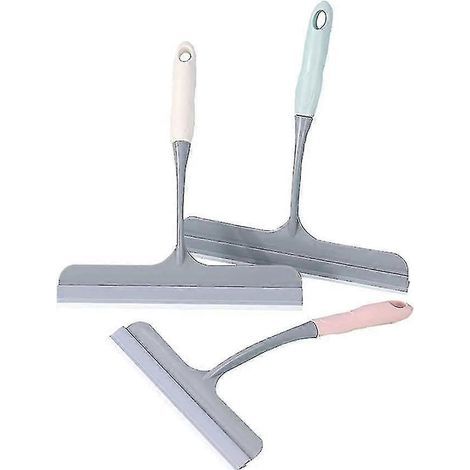 Lot de 3 raclettes en silicone pour la maison, sans traces, pour la douche, les fenêtres de salle de bain et le carrelage (miroirs, fenêtres, carrelage). (1/5)