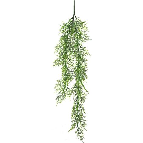 Vigne artificielle suspendue 70cm, fausses feuilles de lierre, couronne, feuille de rotin en plastique, plantes vertes 2pcs (1/5)