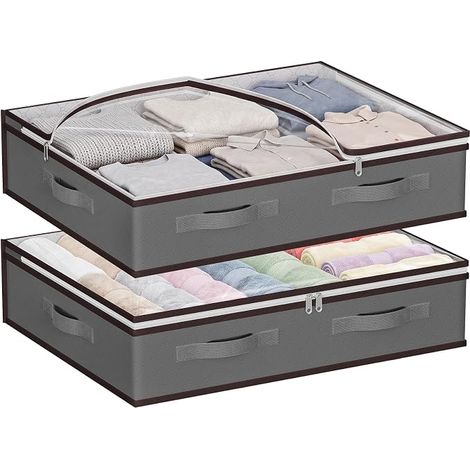 Under-Bed Storage Bags, 40L Foldable Clothes Storage Box (1/5)
