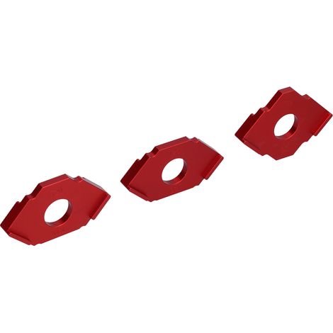 Gabarits de fraisage à rayon (lot de 3) pour angles en T, en alliage d'aluminium, T10, T15, T20, T30, T25, T35