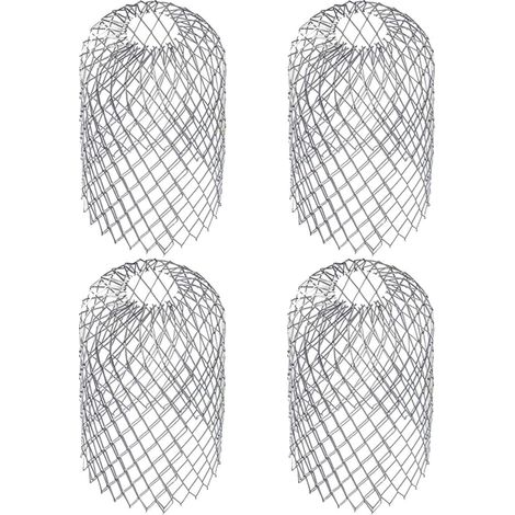 Naxunnn – 4er-Set Dachrinnenabdeckungen aus Edelstahl – Maße: 17 x 8 cm – Filtert Laub und Schmutz – Einfache Montage (1/5)