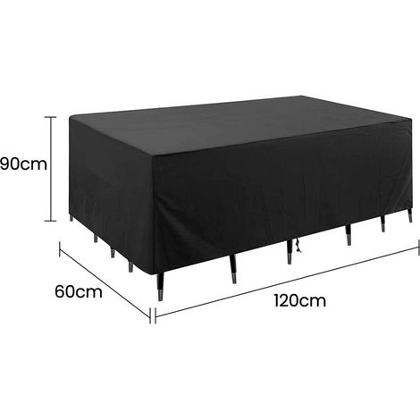royaluxe -Housses de meubles de jardin d'exteri 120 x 60 x 90 cm impermeables en tissu Oxford 210D Resistantes aux dechirures Anti-UV (1/4)