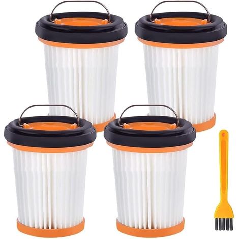 Lot de 4/8 filtres HEPA pour aspirateur à main sans fil Shark W1 W2 W3 WV200 WV205, lavables et réutilisables (4 pièces) (1/5)