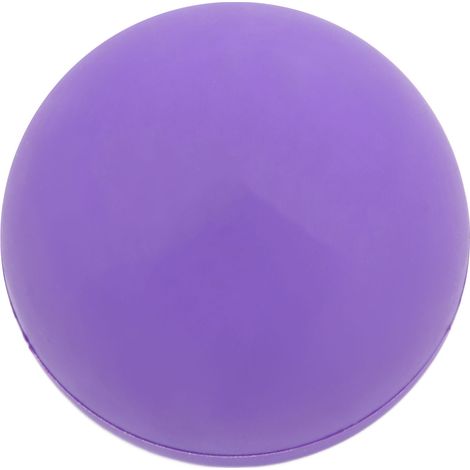 Balle de massage corporel pour la relaxation musculaire, le bien-être et le massage fascial. Balle de fitness et de yoga pour les pieds, la nuque, le dos et les jambes. Violette. (1/5)