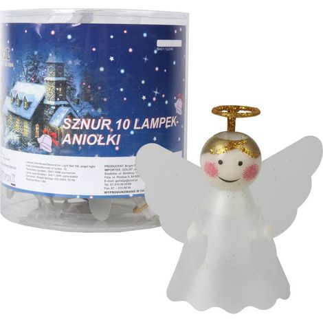 Luci per albero di Natale: 10 angeli a LED su un filo (1/5)