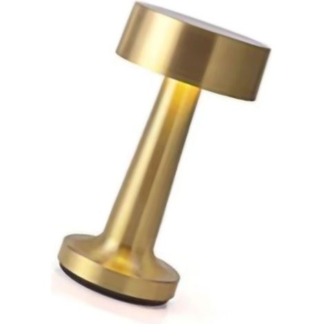 Lampe de bar en forme d'haltère, design rétro, interrupteur tactile, LED rechargeable, veilleuse idéale pour les boîtes de nuit et les soirées, couleur or champagne, style C (1/3)