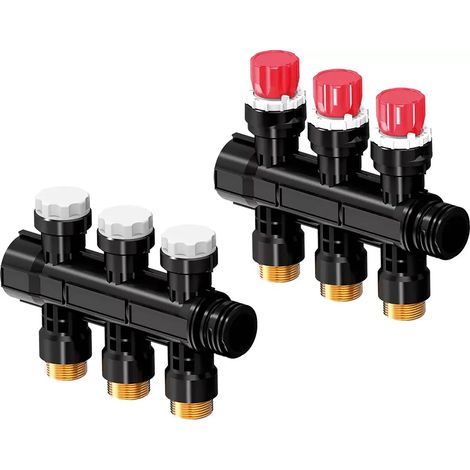 Uponor Vario PLUS Collettore con valvola LS 3X 3/4 Euro, 1030580