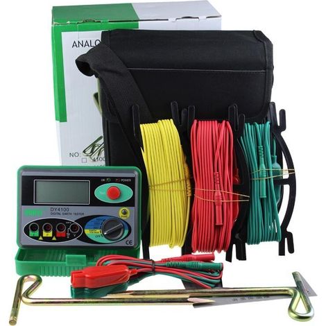 Megohmmeter 0-2000 Ohm Echter digitaler Erdungstester DY4100 Erdungswiderstandstester