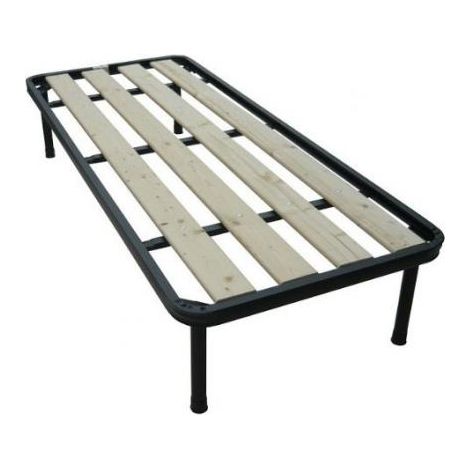 Bed Store® - RETE A TAVOLE SINGOLA 90X200 ORTOPEDICA RINFORZATA 4 PIEDI