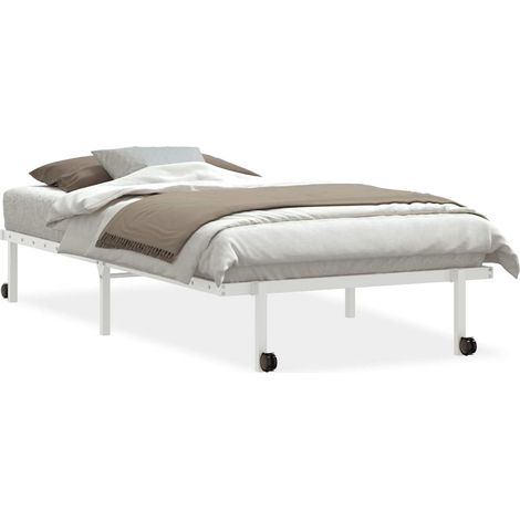 Maison Exclusive - Giroletto senza Materasso Pieghevole Bianco 100x190 cm Acciaio