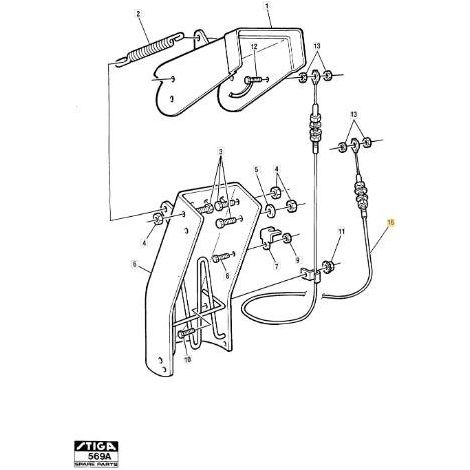 CABLE CHIMENEA STIGA ORIGINAL - 1812-1305-01