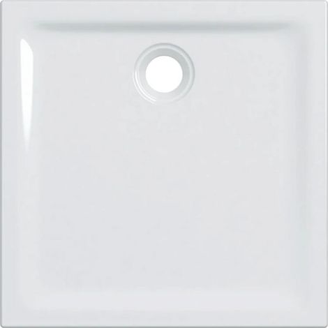 Piatto doccia quadrato 80x80x4,5 cm bianco lucido in grès porcellanato - Geberit - Bianco (1/5)