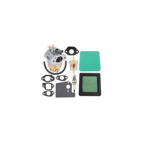 Carburateur avec Joint d'étanchéité Kit de Filtre à air pour Honda GCV135 pour GCV160 GC135 GC160 Moteur HRB216 HRR216 HRS216 HRT216 HRZ216 Remplace 16100-Z0L-023 Tondeuse à Gazon (1/5)