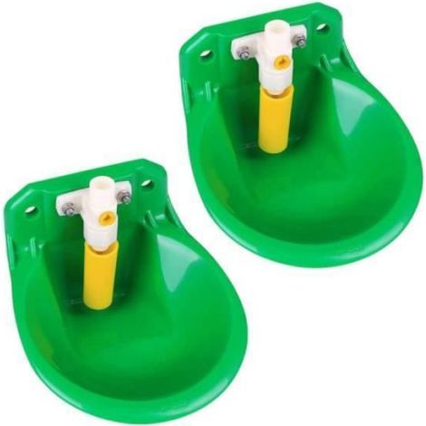2PCS Bétail Abreuvoir Bol Bétail Équipement D'alimentation Animaux De Ferme ABREUVOIR (1/5)