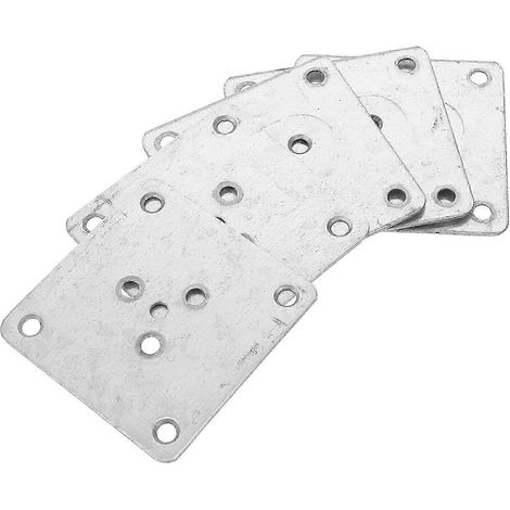 Supports de fixation pour pieds de meubles, en fer carré, lot de 5, utilisés pour soutenir les tables et éviter qu'elles ne vacillent. (1/5)
