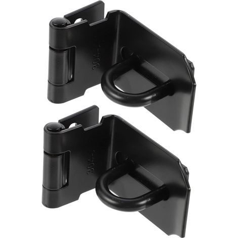 2 Pièces Boucle Moraillon De Cadenas à 90 Degrés Porte Coulissante Loquets De Serrure D'armoire Serrure à Moraillon Basculer Le Moraillon Acier Inoxydable Verrouiller Lourd (1/5)