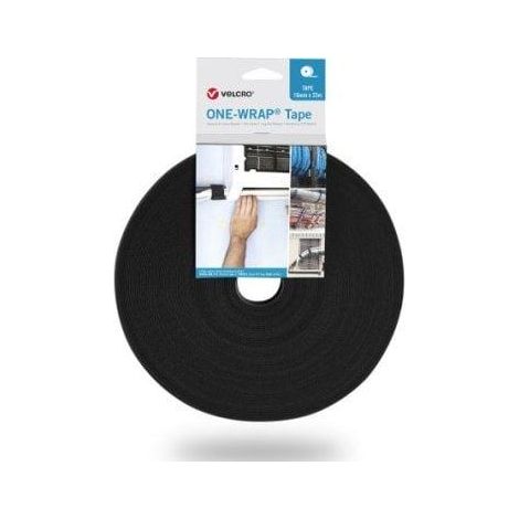 Velcro Bande ONE-WRAP® noire 10 mm x 25 m