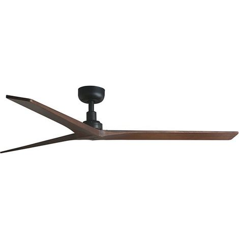 KLIM L Ventilatore senza luce nero/noce Ø150cm