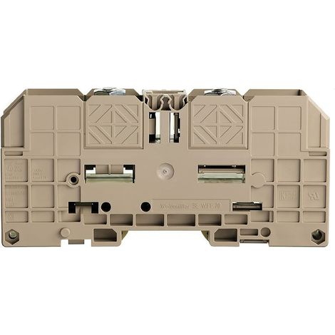Bloc de jonction de traversée Weidmuller WFF, A visser, Beige ( Prix pour 1 )