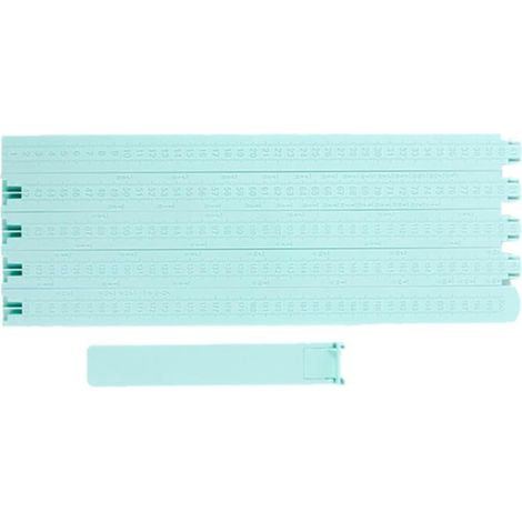 Règle murale bleue en ABS pour mesurer, décorative et empilable (1/5)