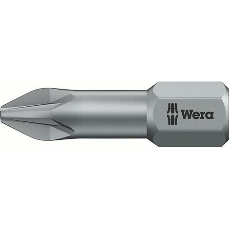 WERA 5056825001 Bit 855/1 TZ 1/4 Zoll PZD 3 Länge 25 mm Torsionszone, zähhart (1/5)