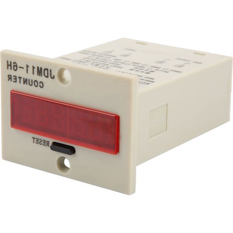 Compteur électronique numérique 6 chiffres JDM11-6H affichage LED 12V DC (1/5)