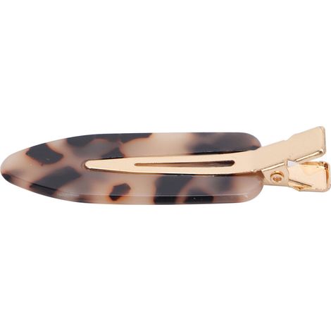 Haarspange mit Leopardenmuster für Damen – Ideal für Ponyfrisuren und trendige Looks, markenloses Haaraccessoire (1/5)