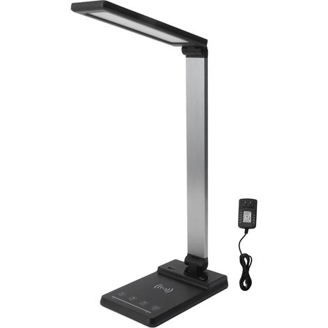 Lampe de Bureau LED avec Chargeur Sans Fil, Port de Charge Rapide PD3.0 pour Téléphone, 100‑240V Prise US (1/5)