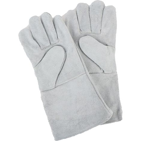 1 paire de gants de soudage 35 cm résistants aux hautes températures, doigts séparés, gants anti-chaleur, outil de travail (1/5)