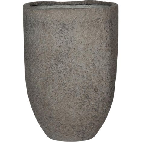 Pot de Fleurs Grand Format L Gris Ø 52 x H 75 cm - PANGIVO (1/2)