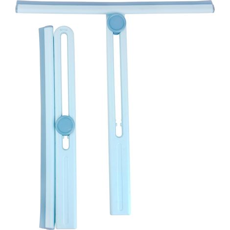 1 x Raclette de douche, Raclette de douche, Essuie-glace rotatif à 180°, Raclette de douche pliable, Pour carrelage, miroir et verre de salle de bain ou cuisine (28 cm)