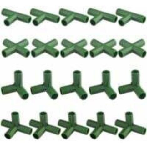 Lot de 20 connecteurs de cadre de jardinage résistants pour serre et plantes 11 mm (1/5)