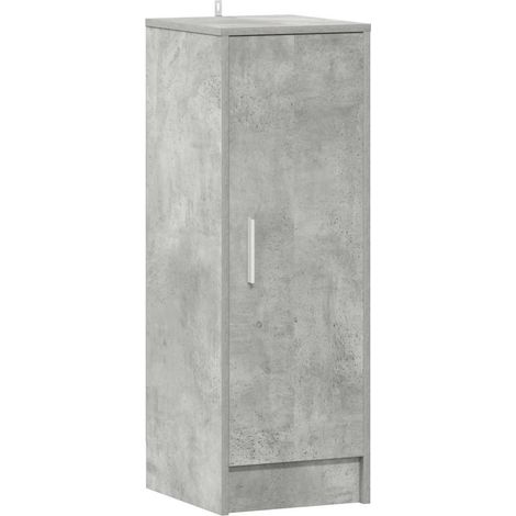 Maison Exclusive - Scarpiera Grigio Cemento 32x35x92 cm in Truciolato (1/5)