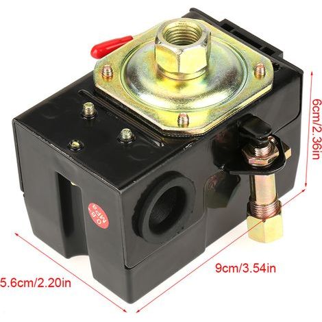 1 Stück universeller Druckschalter 95-125 psi für Luftkompressorpumpen-Steuerventil (1/4)