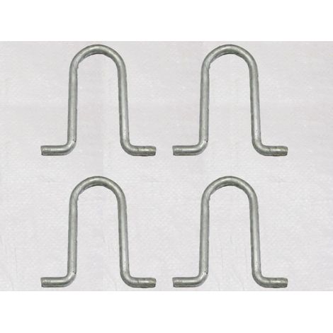 x4 Galvanised Concrete In 'U' Bolts - Caravan Tether Ground Anchor Security (1/2)