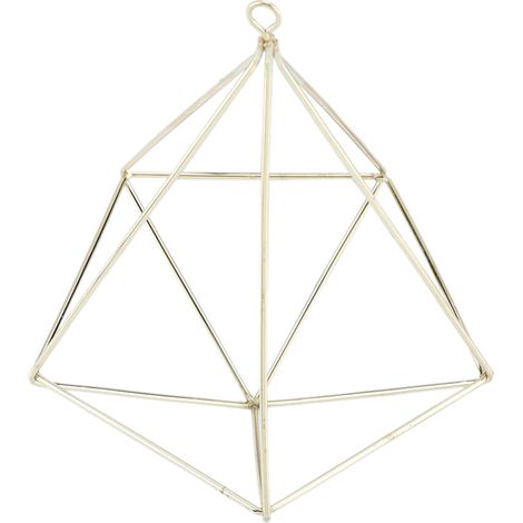 Support à fleurs suspendu pentagonal créatif et autoportant en forme d'ananas, de forme géométrique, orné de mousse et de fougères en pot. (1/5)