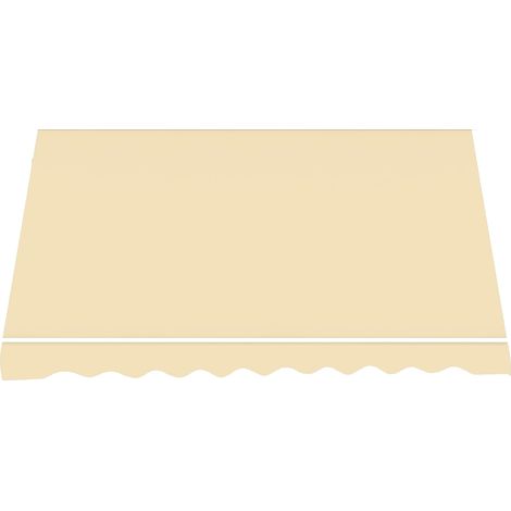 Telo di Ricambio per Tenda da Sole a Caduta e Bracci in Poliestere da 180gr/mq PU Impermeabile Beige - Con Bracci Estensibili - L250xP200 CM