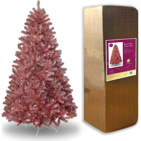 5Ft Sahara Rose Gold Christmas Tree 150cm (1/4)
