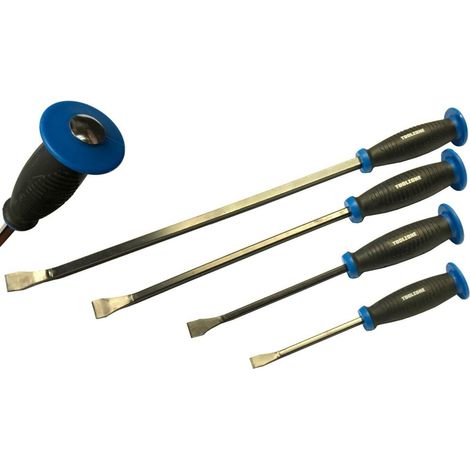 Pry Bar Set Crow Bar 4pc Levers Wrecking Bar Hammer End 8.5"" 12"" 17.5"" 23"" PN003