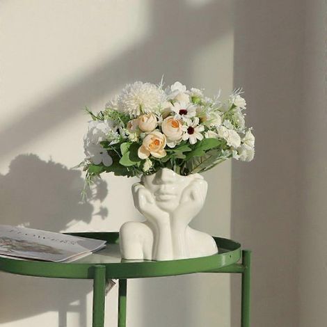 Vase sculpture en céramique nordique représentant le corps humain, ornement décoratif pour la maison (1/4)