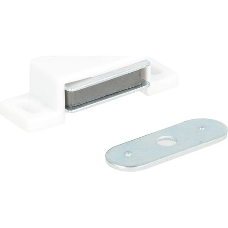 Chiusure magnetiche da applicare - forza 4 kg. - bianco - 10 pz.