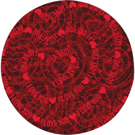 Tapis Ronde - 55 Cm - Fibre Polyester - Tapis Sol Pour Chambre Salon Bureau Table À Café - 1 Pièce (1/5)