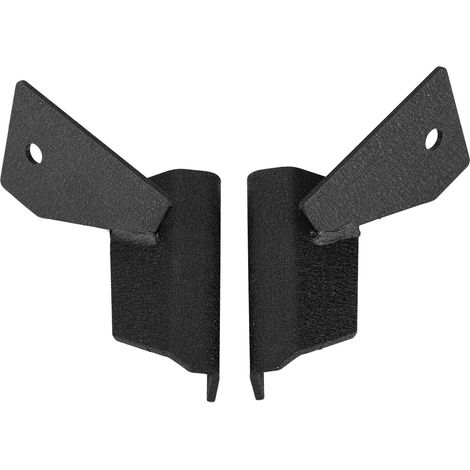 1 paire support montage barre LED de travail pilier A pare-brise pour Jeep Cherokee XJ en aluminium noir (1/5)