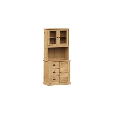 Buffet haut VIGO 78x40x175 bois massif de pin (1/5)